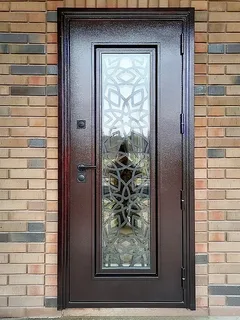 Металлические двери со стеклом