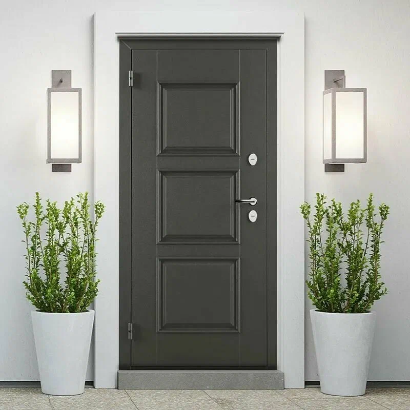 Металлические двери левая