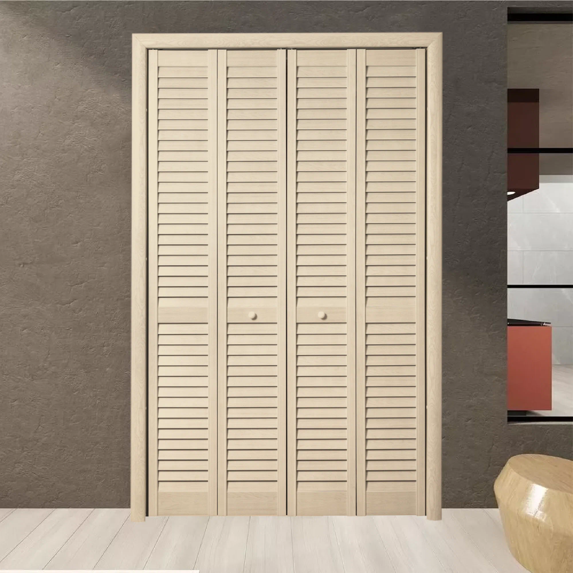 Деревянные двери-гармошки