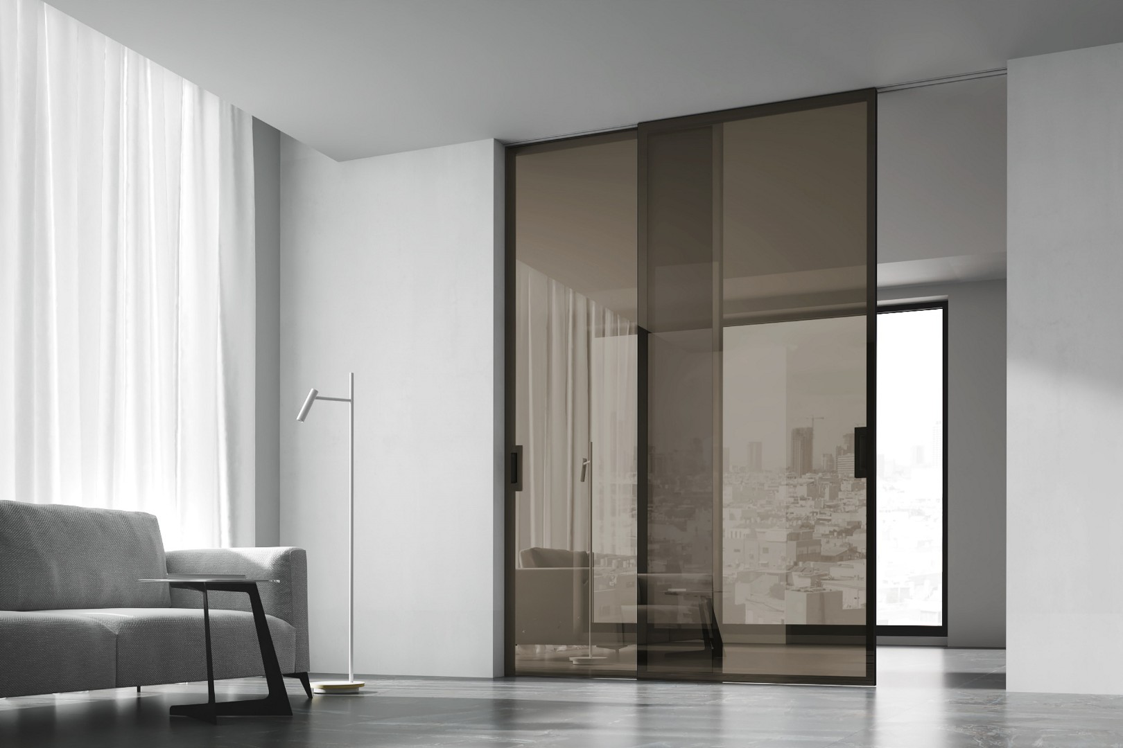 Раздвижные стеклянные двери